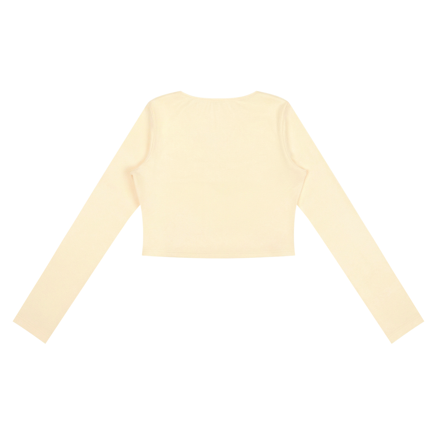 Ruched Long Sleeve Crop T-Shirt