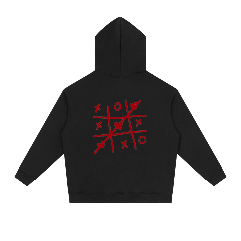 Tic Tac Toe Heavyweight Drop-Shoulder Hoodie