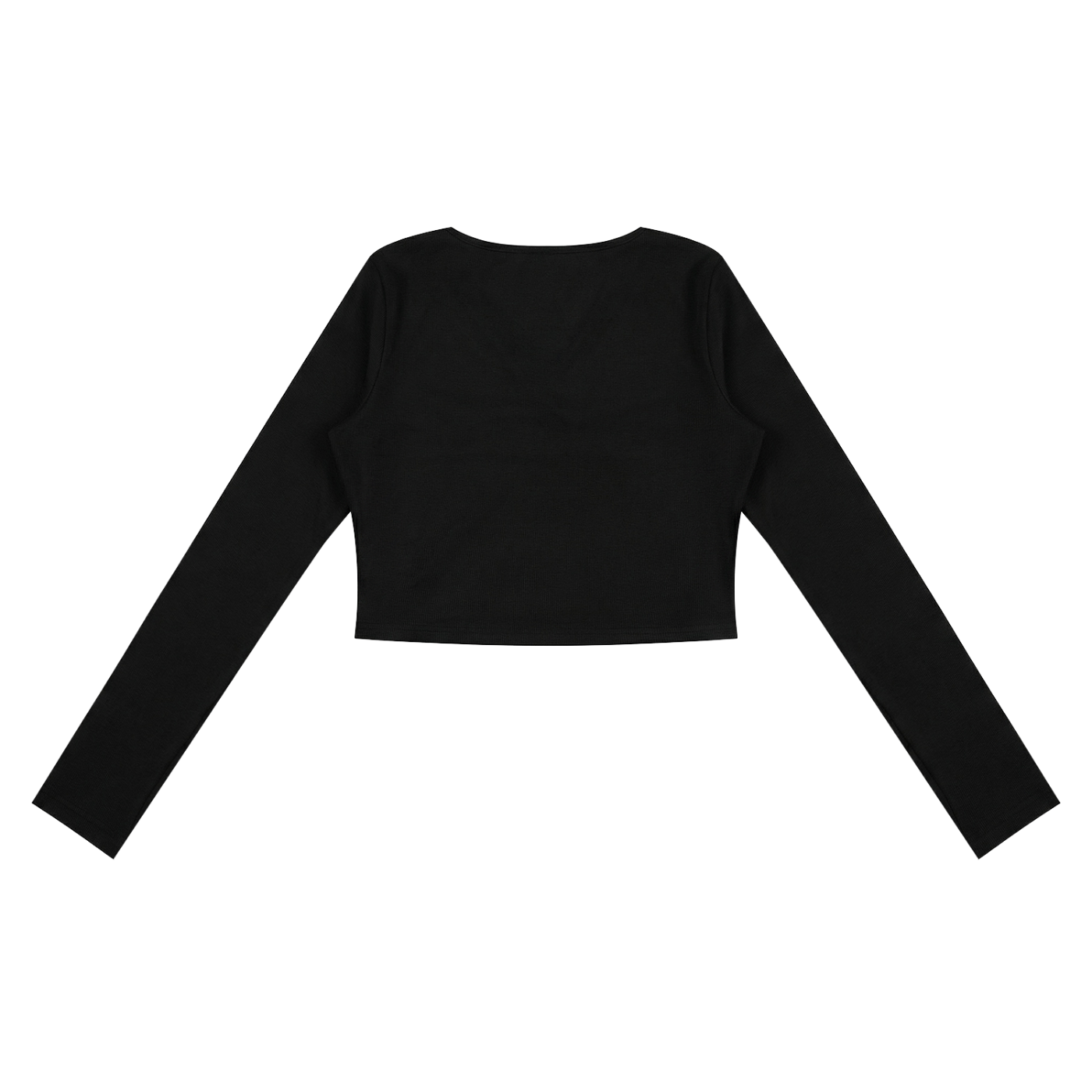 Ruched Long Sleeve Crop T-Shirt
