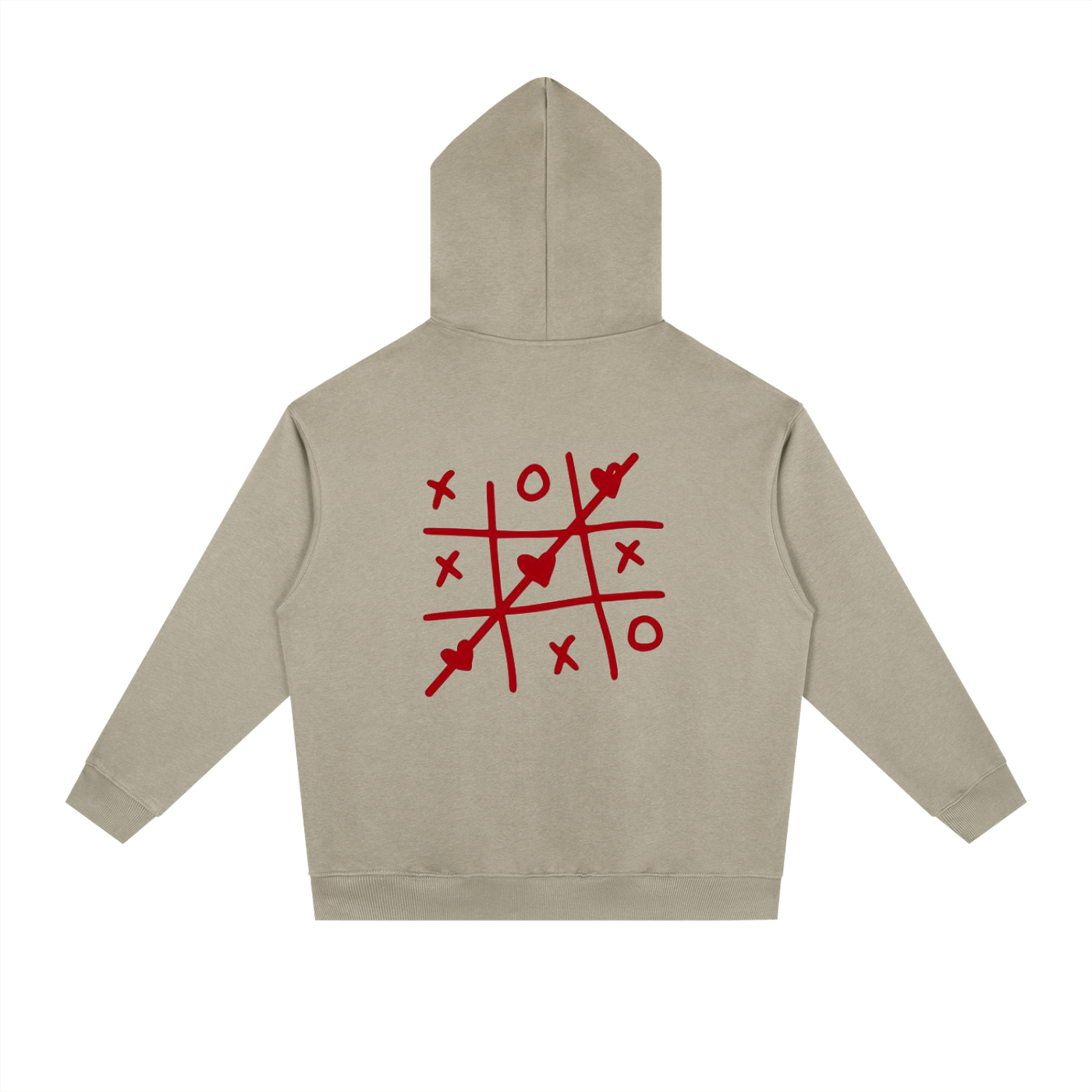 Tic Tac Toe Heavyweight Drop-Shoulder Hoodie