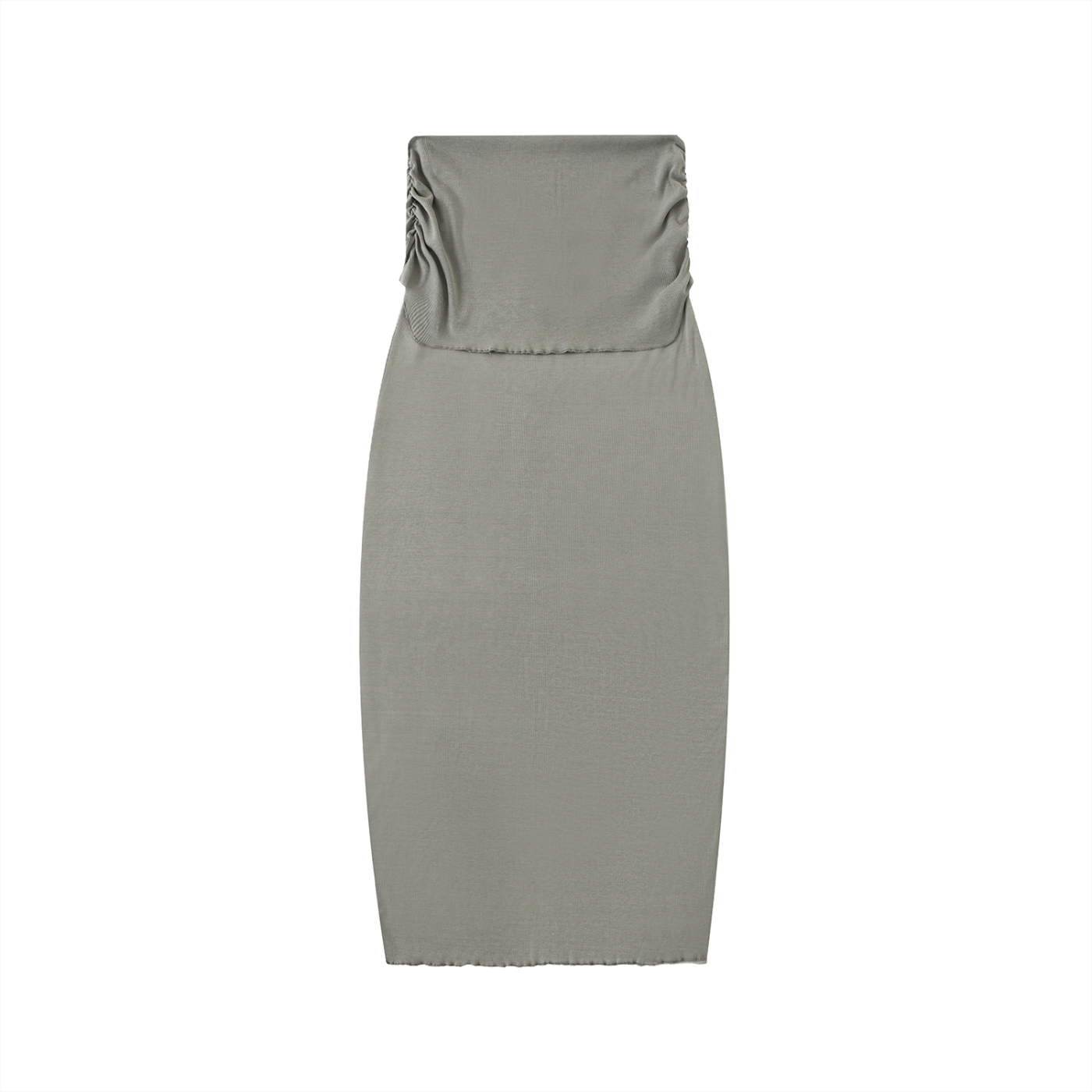 Dyed Washed Slim Maxi Skirt