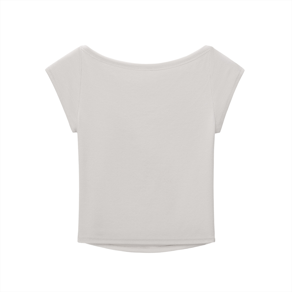 Edgy Wide Neck T-shirt