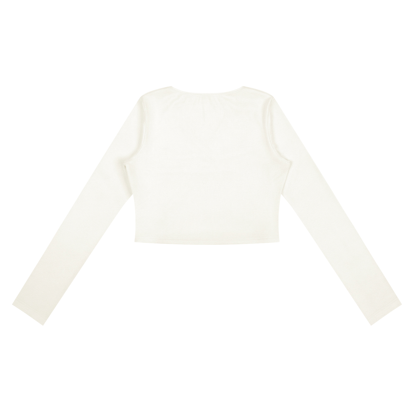 Ruched Long Sleeve Crop T-Shirt