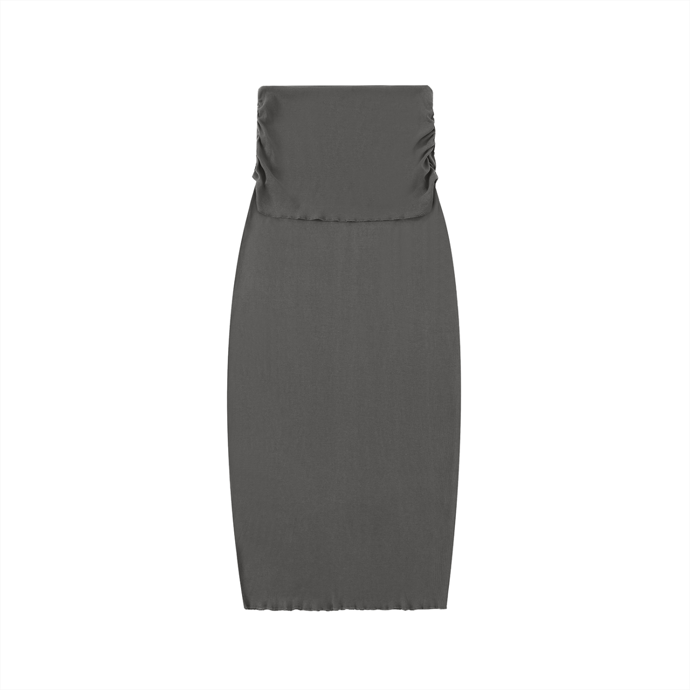 Dyed Washed Slim Maxi Skirt