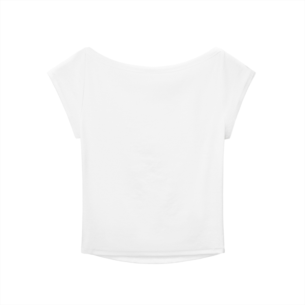 Edgy Wide Neck T-shirt